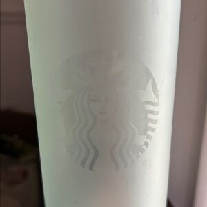 Starbucks 2023 Titan Siren Soft Touch Plastic Green Water Bottle 24 oz Preowned